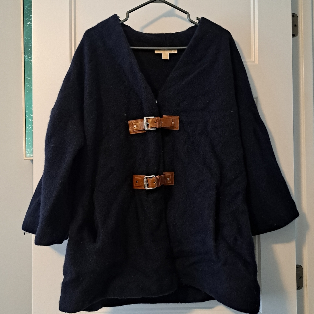 Michael Kors Navy Wool Coat